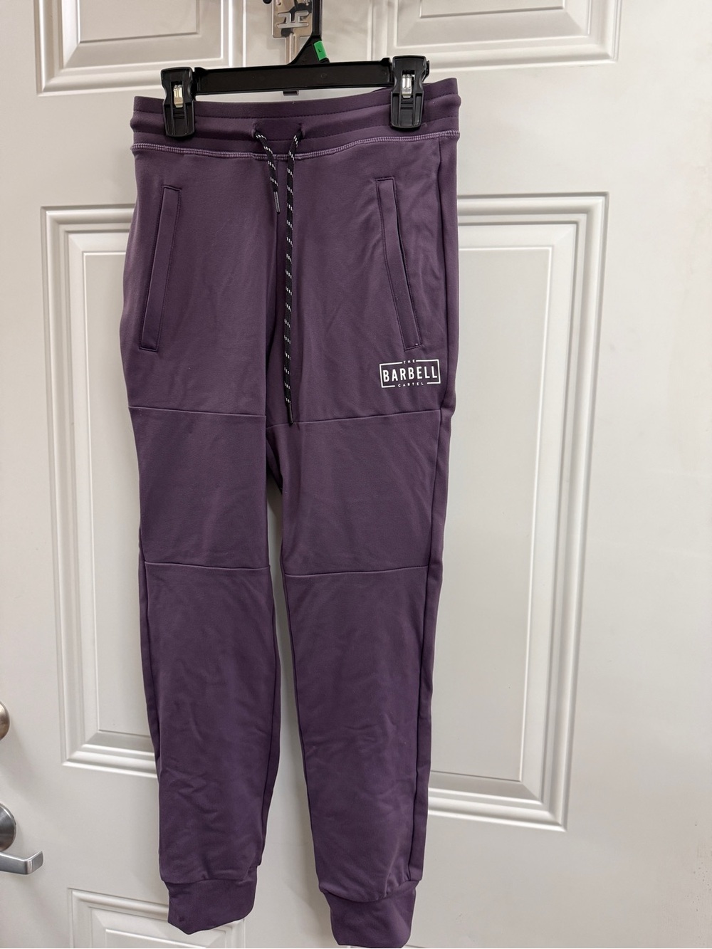 Barbell Cartel gray/Purple Jogger pants sz XS NWOT